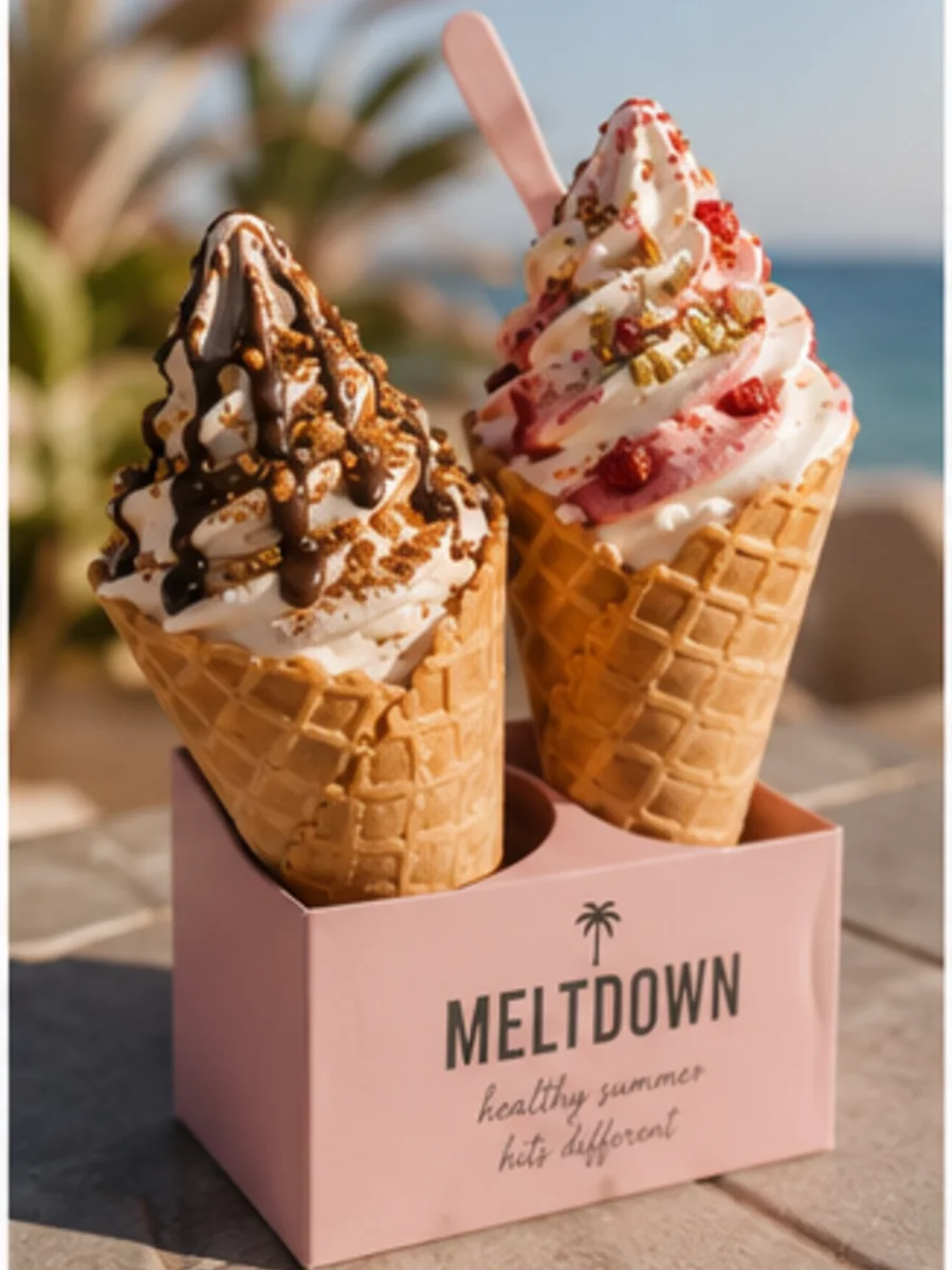 Dva MELTDOWN gelata uz more