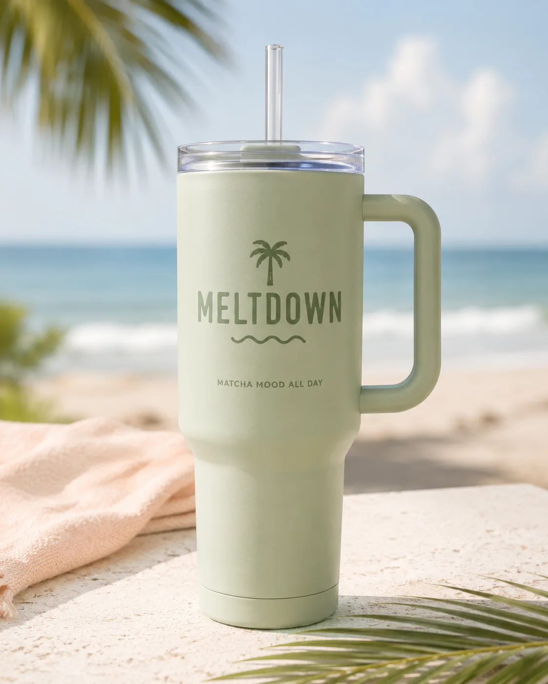 Zeleni MELTDOWN Matcha Mood termo tumbler